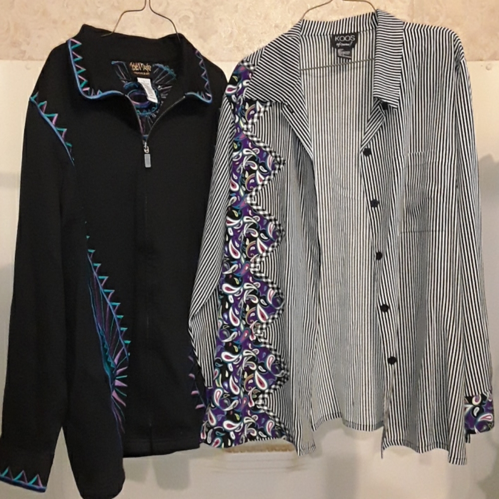 Bob Mackie Large Jacket & Matching Shirt